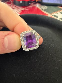 Alaska natural purple topaz gem,