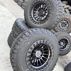 🚘🚨New rims 17x9 6 lugs for any Toyota Tacoma,Chevy  used tires 285/70r17 bfgoodrich
