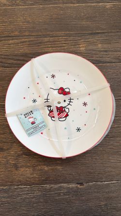 Christmas Hello kitty Plates