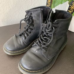 Kids Doc Martens Black Boots Size 1 