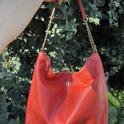 Tory Burch Hobo Slouch Bag (Orange)