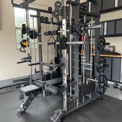 SQUAT RACK SMITH MACHINE GYM EXERCISE CABLE MACHINE - FREE DELIVERY 