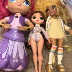 Rainbow, High Doll And Lol Omg, Doll And Shimmer And Shine Doll
