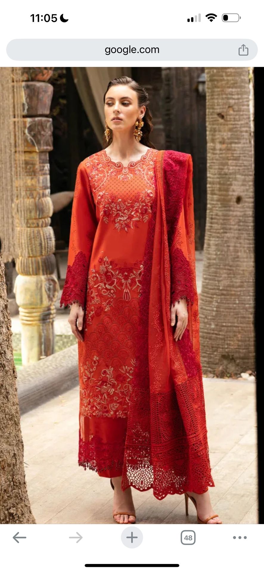 New 3 Piece Pakistani Dress Salwarkaneez Xl Imrozia