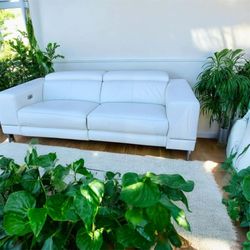 MODANI White Leather Reclining 