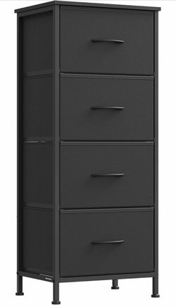 NEW IN BOX Chest of Drawers with Steel Frame, for Closet & Entryway, Ink Black