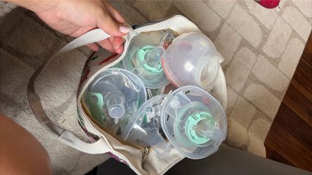 Free baby bottles and 2 breast pumps