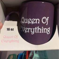 Queen 👸 Of Everything Coffee Mug - New In Box 