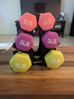 Set Of Color Dumbbells
