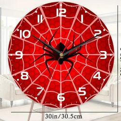 SpiderMan Bed Set Clock And Book Bag