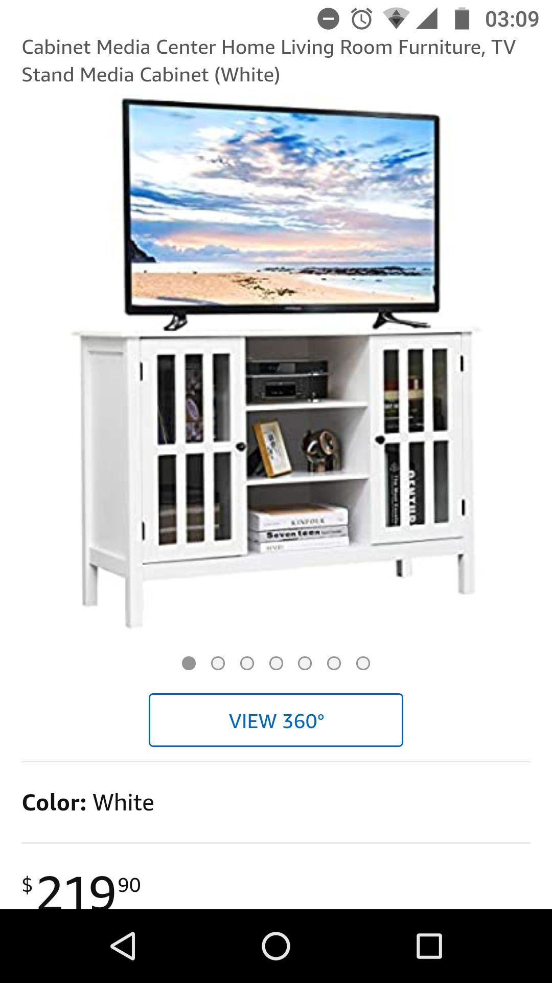 White TV stand/console/storage