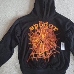 SP5DER OG Web Black V2 Pullover Hoodie Black (Med)

