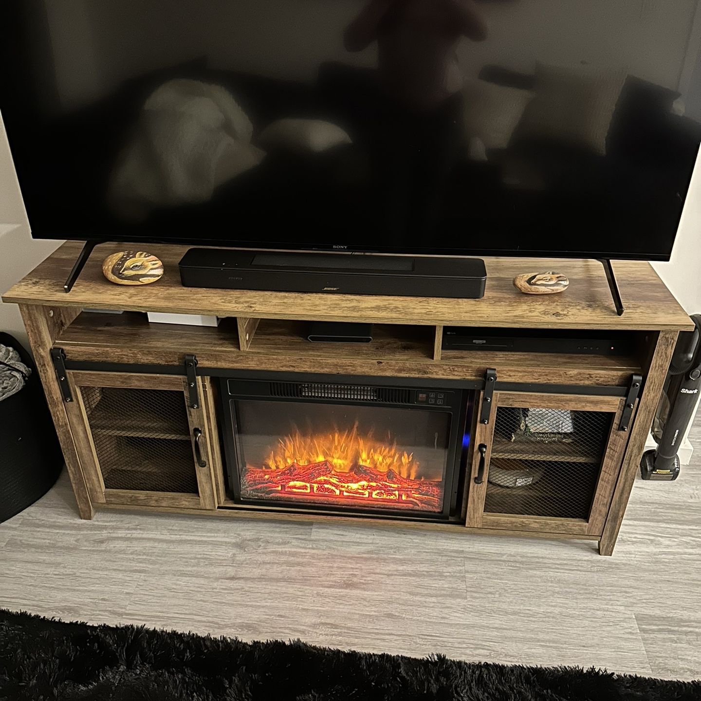 TV Stand with Fireplace