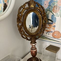 Gold Vintage Vanity Mirror 