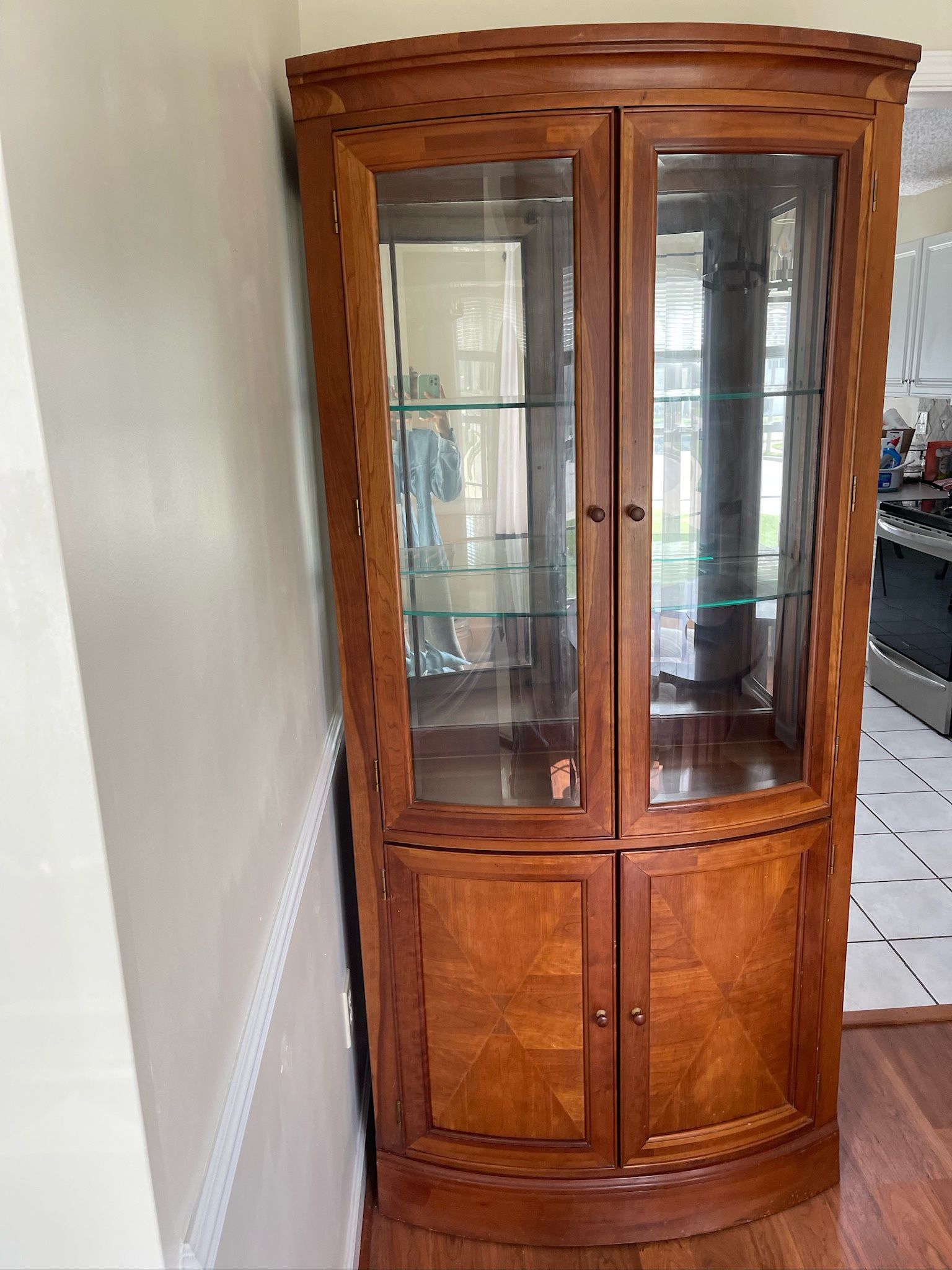 Dining Room Set 6 Chairs Table And Cabinet