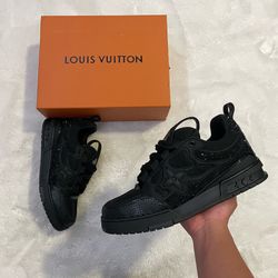 Black Rhinestone LV Skate