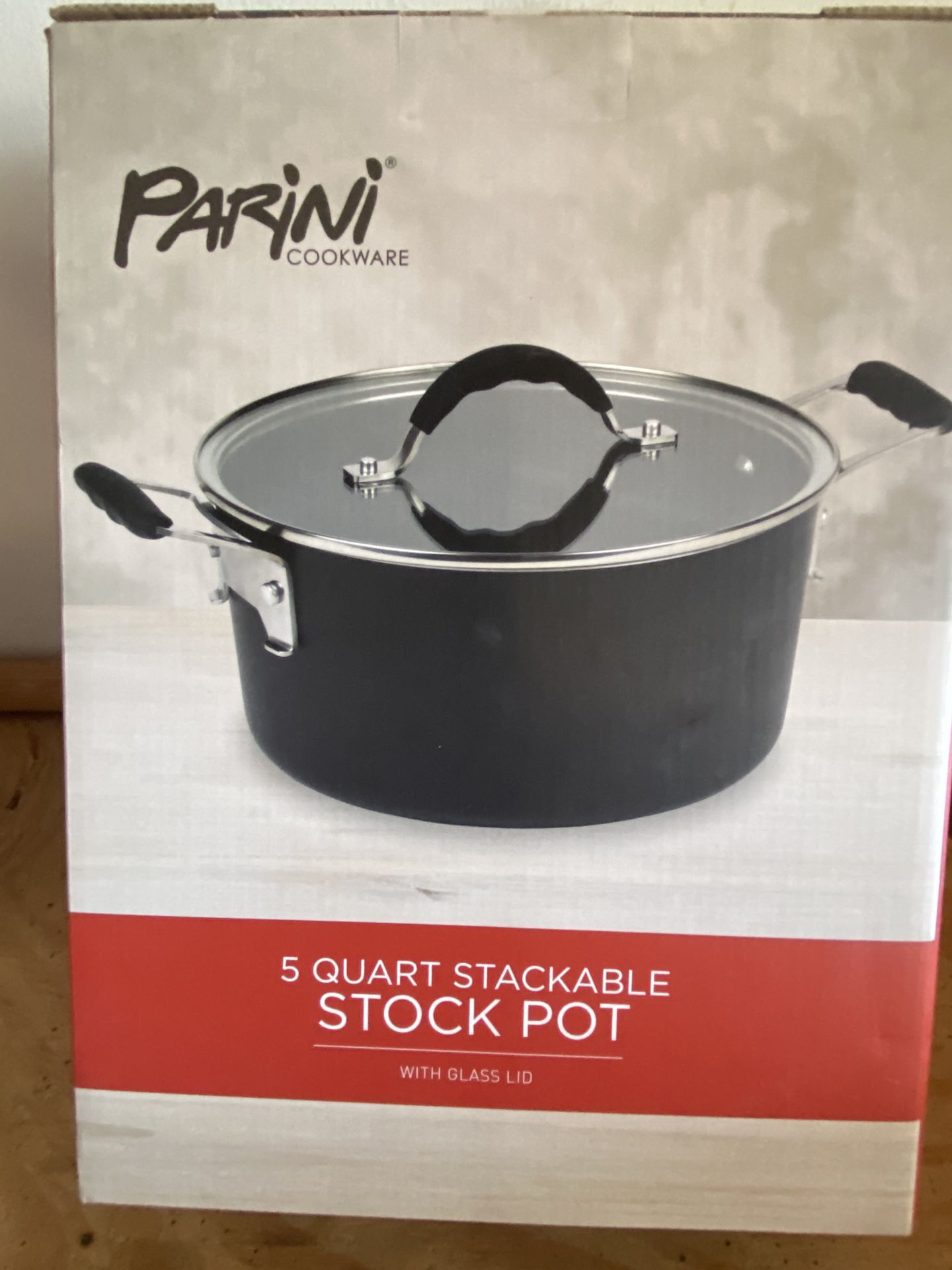 Parini Cookware 5 Quart Stackable Stock Pot Glass Lid New for Sale in  Hemet, CA - OfferUp