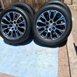 2025 NEW OEM ORIGINAL TAKEOFFS GMC YUKON DENALI 22 INCH TIRES BRIDGESTONE NEW 100 % DOT 1525 $ 2375