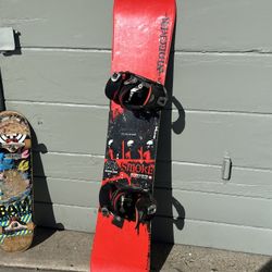 Nidecker The smoke Snowboard With 760 Bindings Complete Snowboard Kevlar! 154 Cm Also Have 155 157 159 163 164 152 150 Burton Ride Alibi Sims Libtech