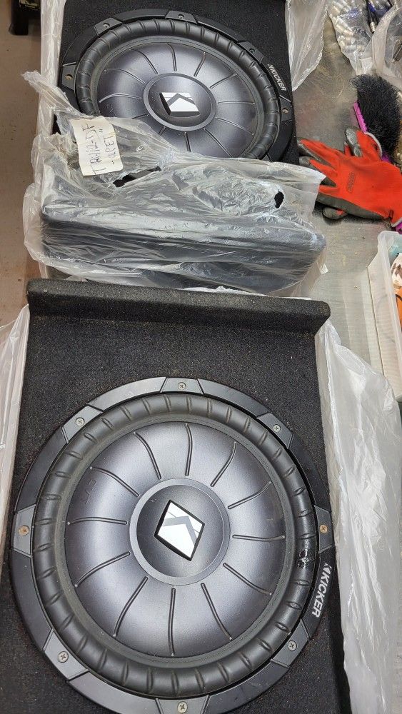 Kicker 12s Pancake Shallow Subwoofers