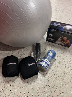 Ankle/Wrist Weights, Stability Ball Bundle