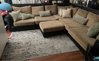 Hugh microfiber couch