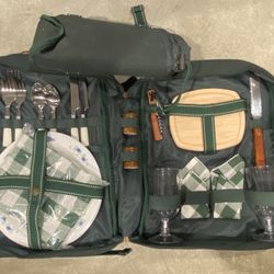 Picnic at Ascot Insulated Wine&Cheese Backpack 