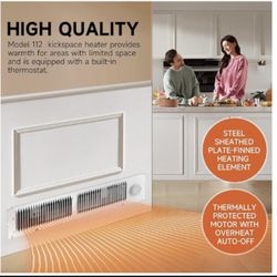 white fan-forced wall heater