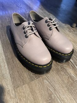 Women’s Lavender Platform Dr Martens
