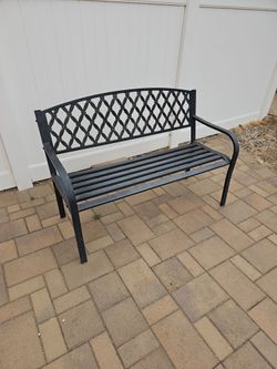 Metal bench