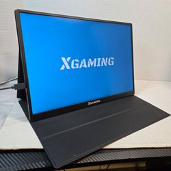 XGAMING 16-Inch Portable Gaming Monitor USB-C HDMI w/ Folding Stand