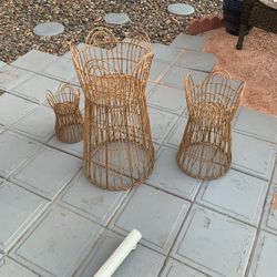 Wicker Plant Stands Small, Medium And Large 