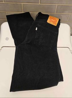 Men's Black Cordaroy Jeans 32 x 34.