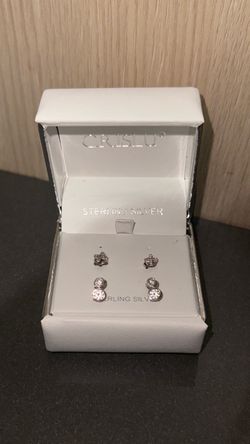 925 Sterling Silver Earrings – 2 Pairs + $10 Gift Certificate