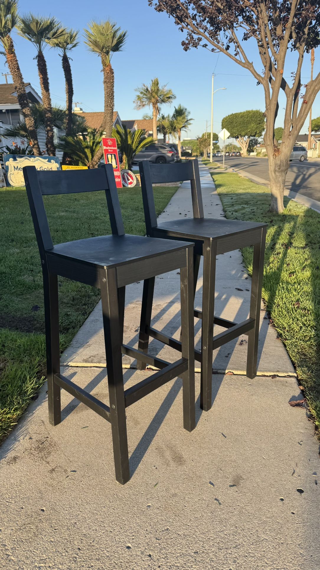 IKEA Black Bar Stools