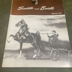 Saddlebred, Tennessee Walking Horse Magazine "Saddle & Bridle" Feb. 1969!!!