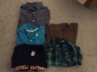Lot of 5 xL men’s shirts 2 are American eagle
