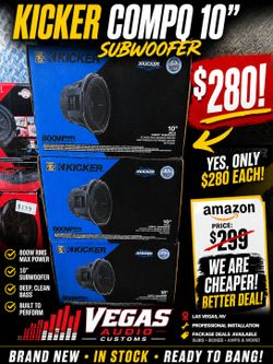 🔥 KICKER COMPQ 10" SUBWOOFER 🔥