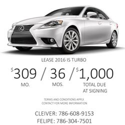 Special Lease Deals IS200t