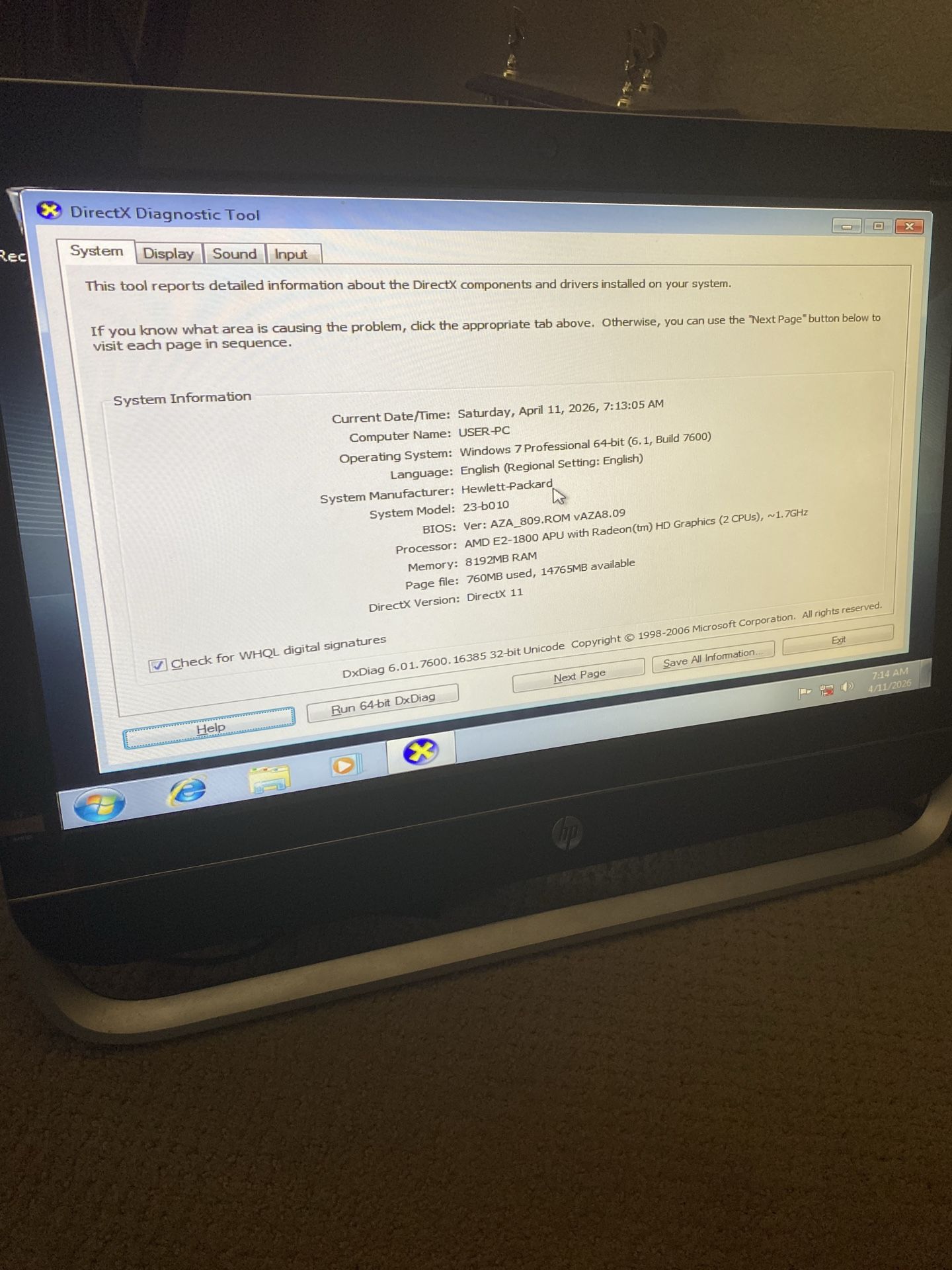 HP 23 All in One