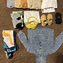 Gently Used Baby Boy Clothes 1-2 Free