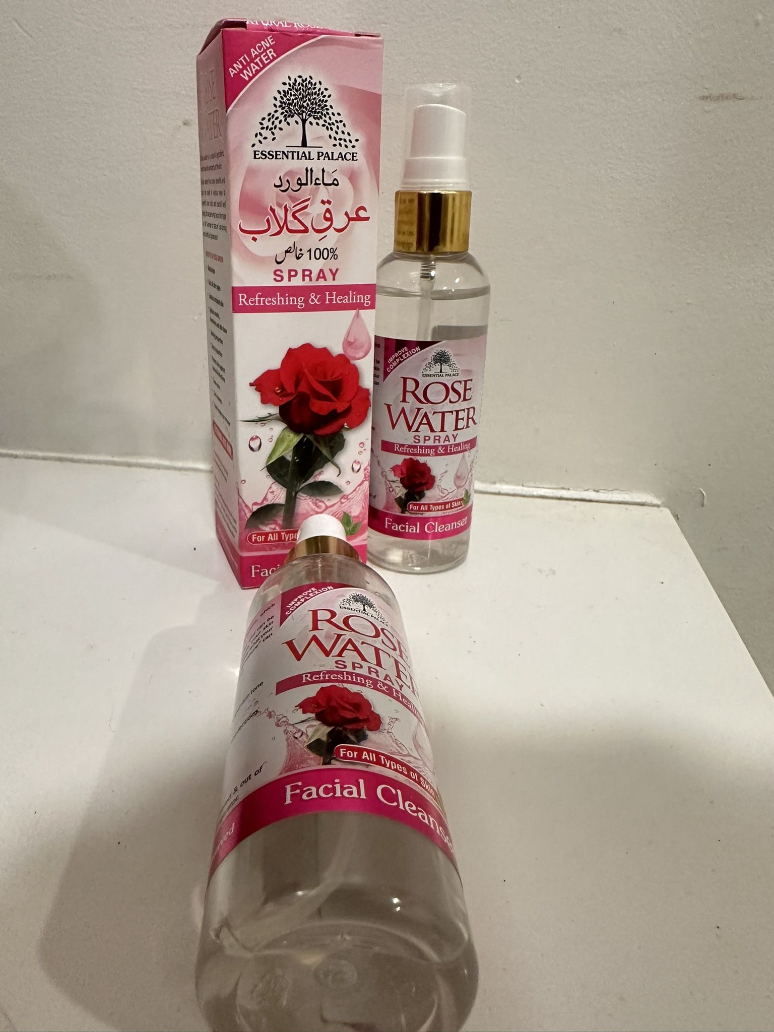 Organic natural Rose Mist spray Antibacterial Moisturizers Skin Repair