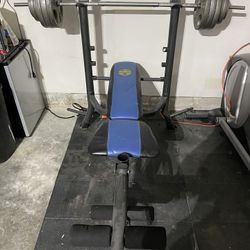 Adjustable Bench Press With Leg Atachment