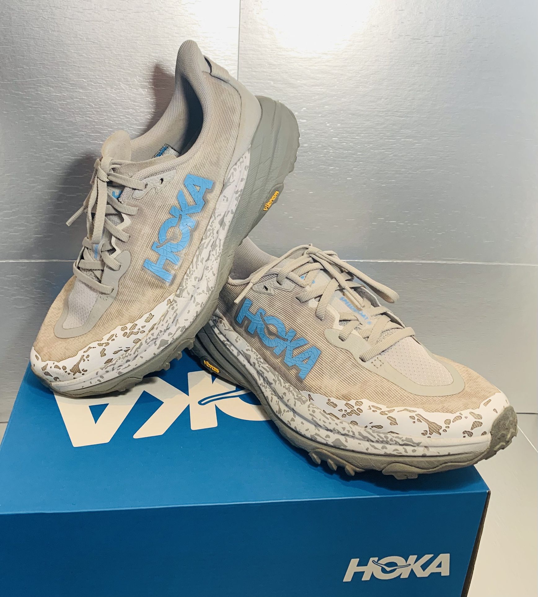 HOKA SPEEDGOAT 6 Comfortable Athletic Shoes Gray Women’s Size 9