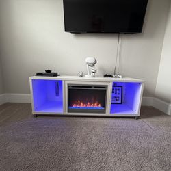 Modern LED TV stand / media console with sleek design