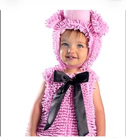 Princess Paradise Squiggly Piggy Toddler Piglet Costume Size 18m-2T
