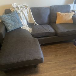 *PENDING* Small Couch W Reversible Chaise 