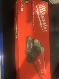 Milwaukee 4 1/2 “ angle grinder