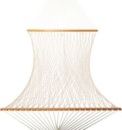 BEAUTIFUL ROPE HAMMOCK, MADE IN AMERICA, NEW - $185