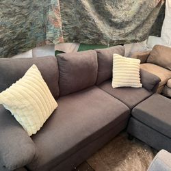 Couch With Reversible Chase And Throw Pillows Good Condition Clean We Sell All The Time Delivery $40 Local